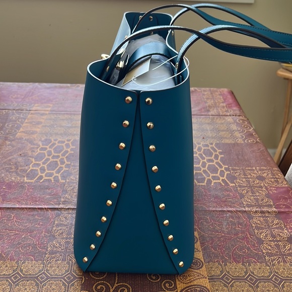 Michael Kors Manhattan Large Tote Leather Lagoon - Picture 11 of 17